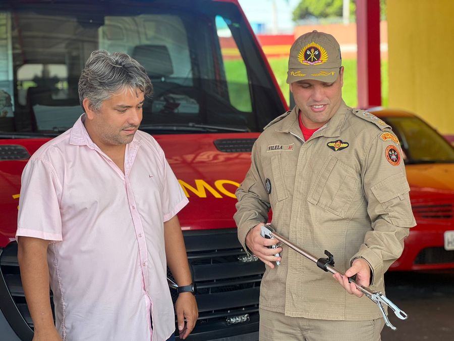 Prefeito Dr. Lúcio Costa foi recepcionado pelo Major Bruno Vilela