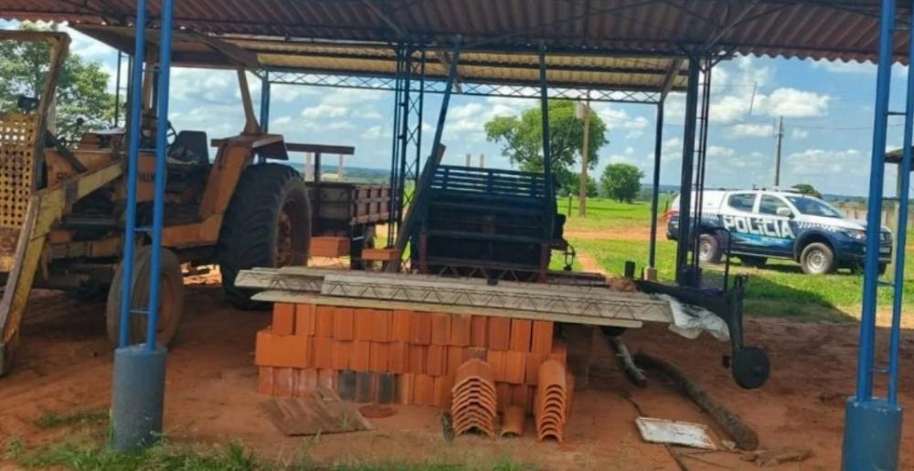 Local onde os sacos de ração foram encontrados - Foto: Divulgação/PM MS