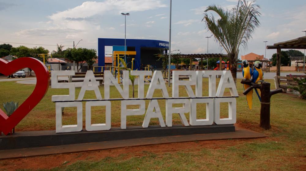 Santa Rita do Pardo - Praça da Bíblia. Foto: Leonardo Henrique