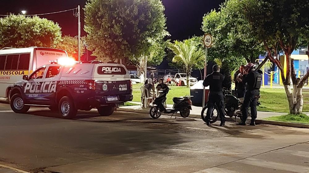  Diogo foi preso e encaminhado à Delegacia de Polícia Civil de Santa Rita do Pardo 