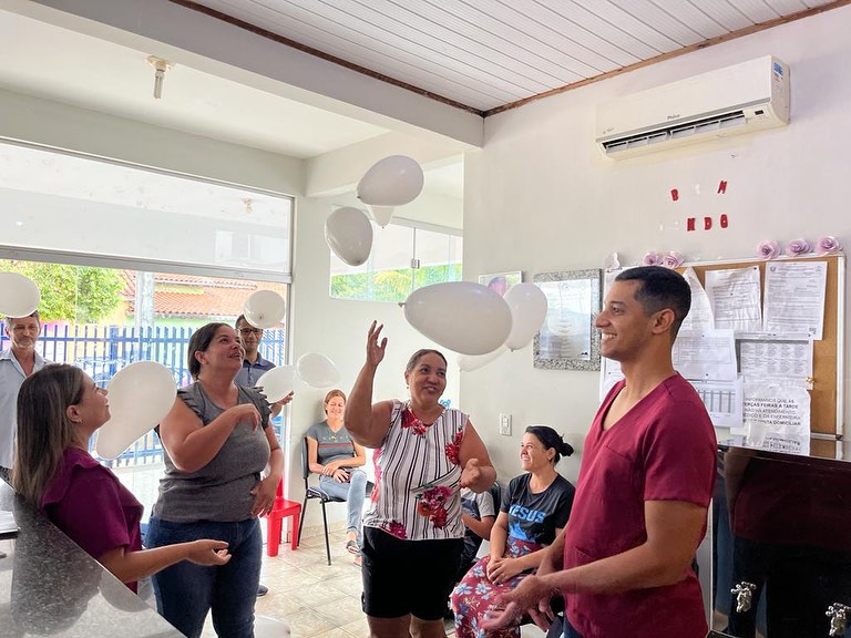 Dinâmica interativa conduzida durante as atividades - Foto: Prefeitura de Bataguassu