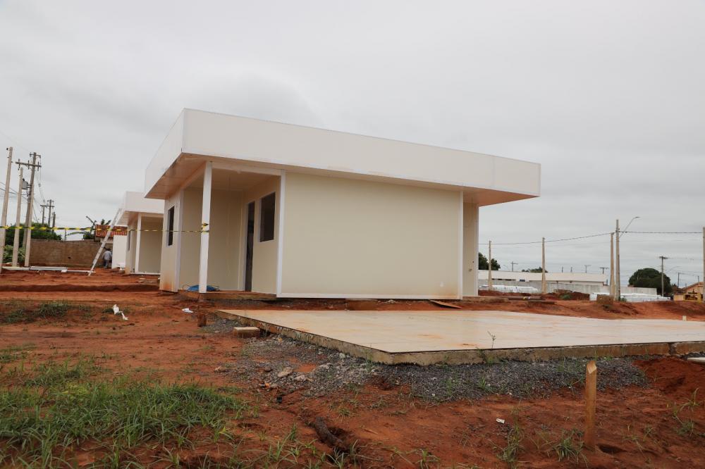 Prefeitura de Santa Rita do Pardo está construindo 36 casas populares no conceito modular - Foto: Prefeitura de Santa Rita do Pardo