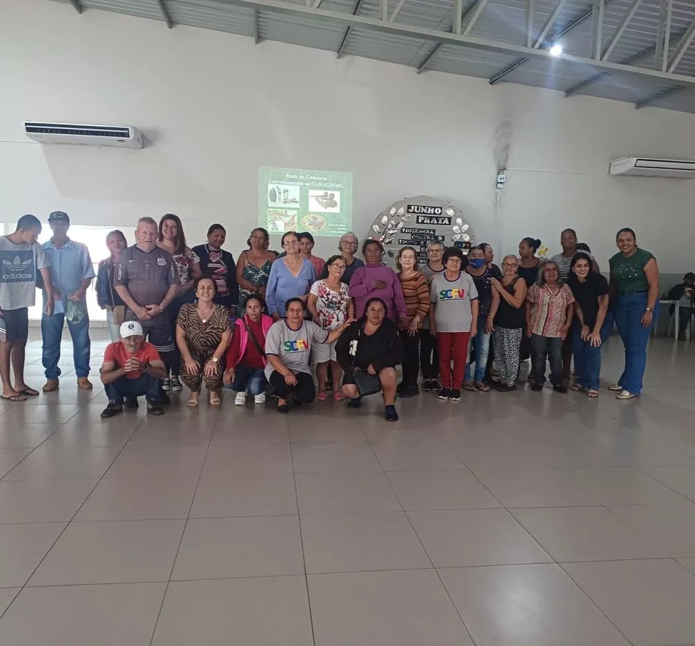 Alusivo a data, hoje a Secretaria de Saúde Pública, em parceria com Secretaria de Assistência Social, Trabalho e Habitação, realizou uma palestra com a temática “Combate ao tabagismo”, fazendo os participantes refletir a respeito dos riscos associados ao 