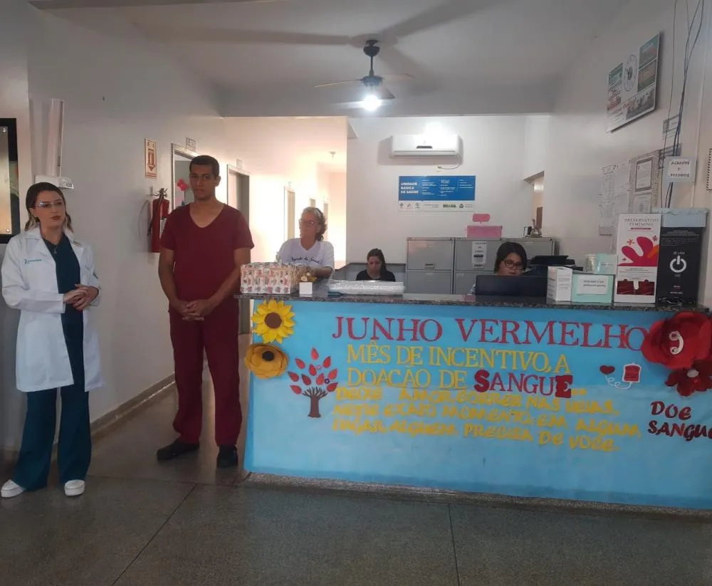 Campanha Junho Vermelho incentiva hábitos saudáveis e doação de sangue.