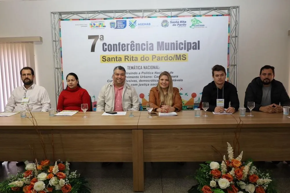 Na manhã desta terça-feira (02), o anfiteatro da Prefeitura de Santa Rita do Pardo foi o palco da 7ª Conferência Municipal da Cidade.