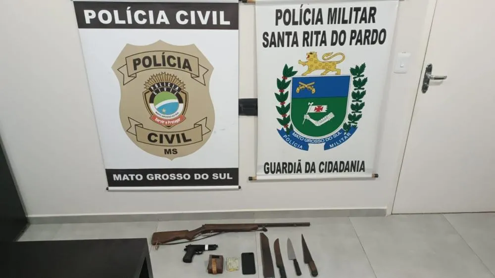 Na tarde desta quinta-feira (18), a Polícia Civil, com o apoio da Polícia Militar, deflagrou uma operação em Santa Rita do Pardo - Foto: PCMS