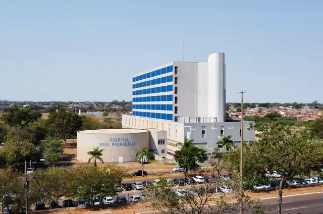 Hospital Regional de Campo Grande onde paciente está internado (Foto: Osmar Veiga) 