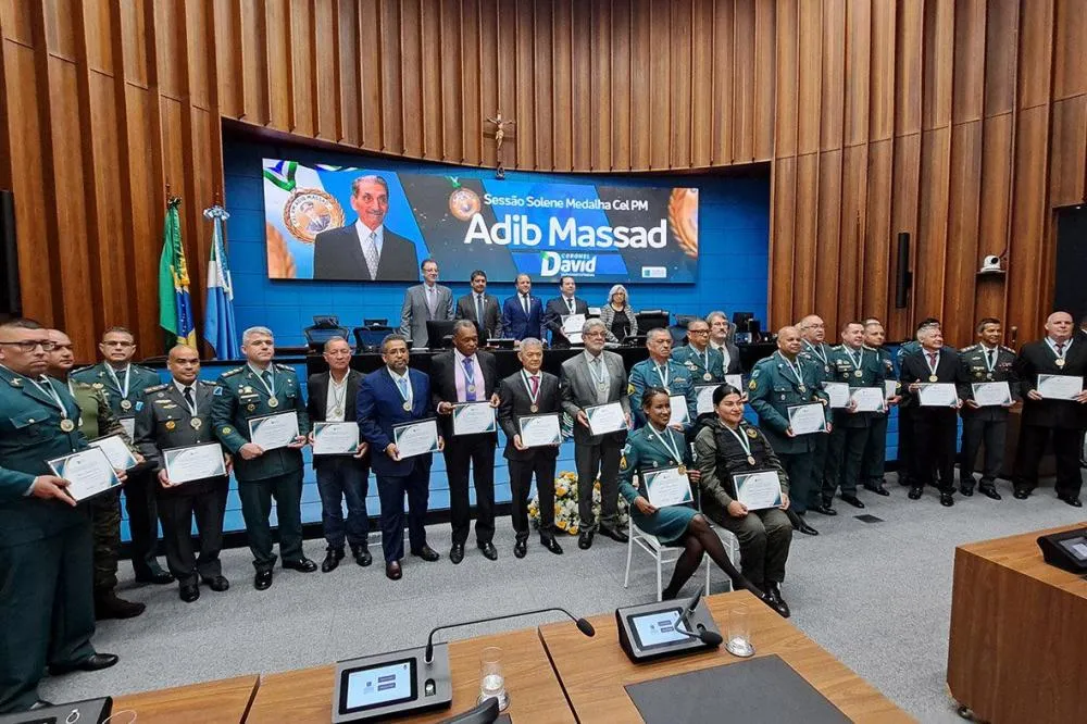 Solenidade agraciou profissionais da Segurança Pública com a Medalha Coronel PM Adib Massad.