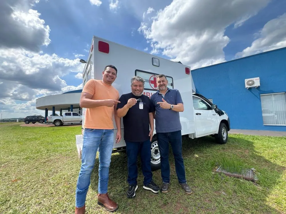 A nova ambulância vai fortalecer a frota da Secretaria Municipal de Saúde