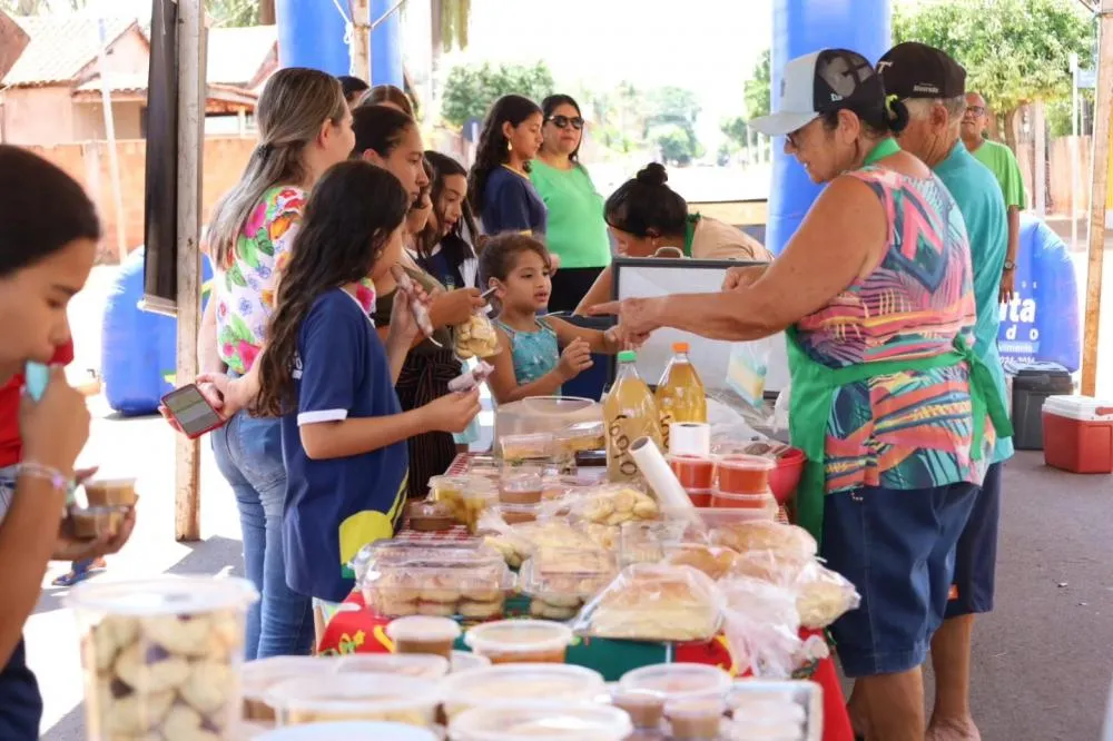 Durante o período do projeto, as crianças foram desafiadas a separar materiais recicláveis em casa e trazê-los para a escola