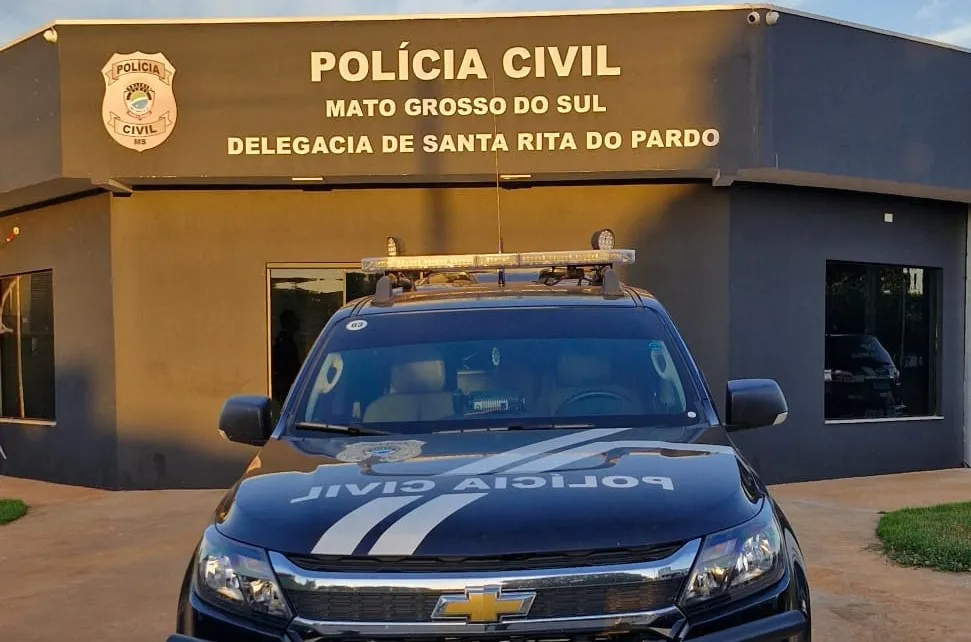 O caso foi registrado na Delegacia de Polícia Civil de Santa Rita do Pardo. - Foto: PCMS.