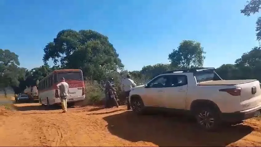 A mobilização foi motivada pelo descumprimento de um acordo feito em novembro de 2024. - Foto: Diego Oliveira/Cenário MS.