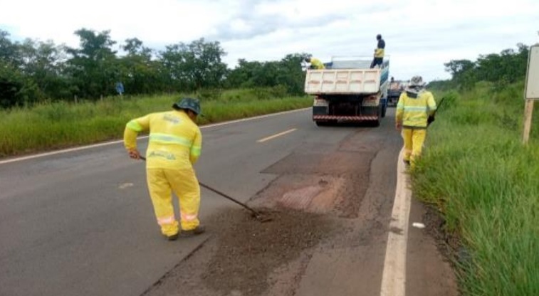 Trecho da MS-040, entre Santa Rita do Pardo e Campo Grande passa por manutenção